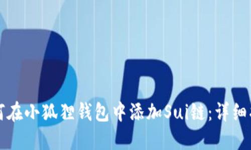 如何在小狐狸钱包中添加Sui链:详细指南